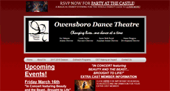 Desktop Screenshot of owensborodancetheatre.org